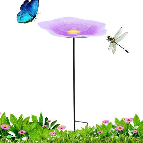 für den Außenbereich Gartenstecker mit für Vögel Tränke