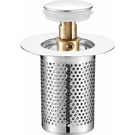 Crépine De Vidange pour L'évier Bouchon De Vidange Salle De Bain Attrape-Cheveux De Douche Crépine De Vidange Anti-Obstruction pour La Maison Toilette (1/4)