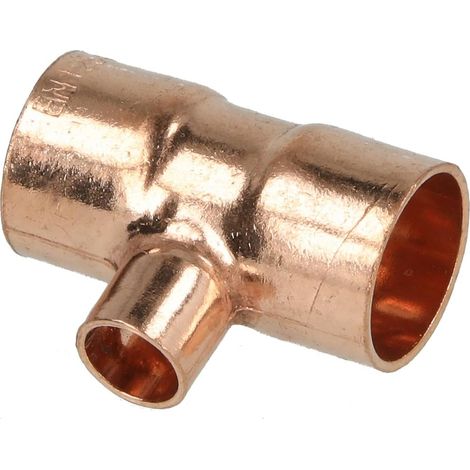 Raccord à braser cuivre té réduit 15 x 8 x 15 mm