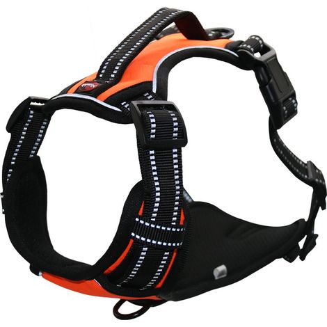 Sangle de poitrine réfléchissante pour animal de compagnie traction pour chien gilet respirant sangle de poitrine sangle anti-déflagrante pour animal de compagnie (1/5)