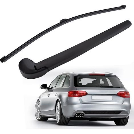 Jeu de lames de Bras D'essuie-Glace Arrière de Voiture, Bras D'essuie-glace Arrière et Balai compatible avec A4 B8 2008-2013 (1/5)