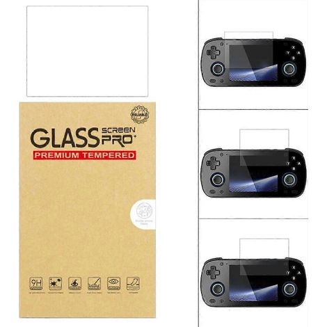 Film protecteur en verre trempé 9H pour mini-jeux de poche (1/4)