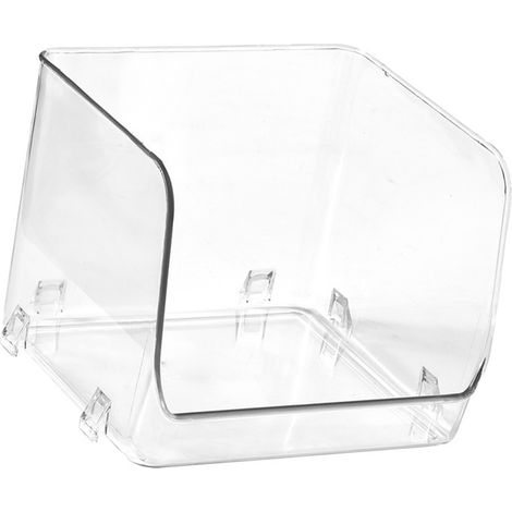 Présentoir cosmétique multifonction empilable en plastique transparent, organisateur de maquillage pour la maison, 15,5 x 15 x 12,8 cm / 6,1 x 5,9 x 5,3 pouces