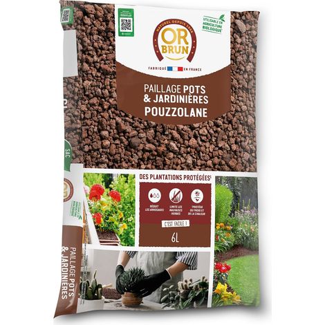 Or Brun Paillage de Pouzzolane - 6L - Protection des Plantes - Pots & Jardinières OBRPPOU6U (1/5)