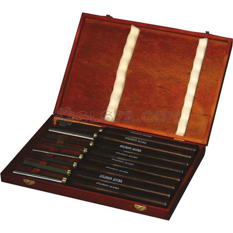 JUEGO DE 8 GUBIAS PARA TORNO MADERA HOLZMANN H8TLG