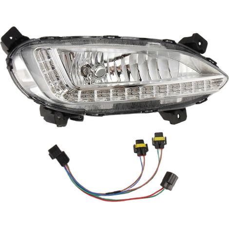 LED-Nebelscheinwerfer mit Tagfahrlicht für Hyundai Santa Fe Sport IX45 2016-2018 (rechtes Montagezubehör). (1/5)