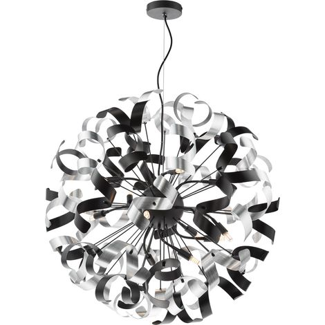 Dar Swash Suspension Swash noire avec rubans noirs et aluminium (1/4)