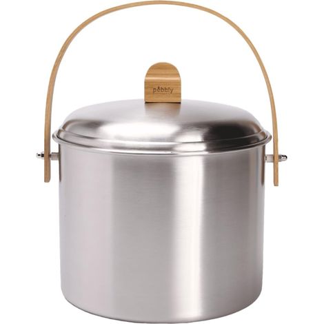 Seau à compost rond 7l inox - Pebbly - NBA233 (1/2)