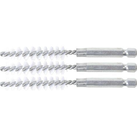 Spazzola in nylon 10 mm 6,3 mm (1/4") 3 pz.