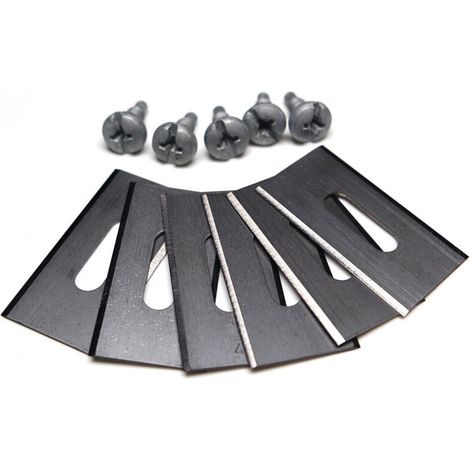 Cuchillas para robot cortacésped Husqvarna de 36,5 x 18,5 mm – Cuchillas de acero inoxidable de doble filo – 30 unidades para un corte suave y duradero (1/4)
