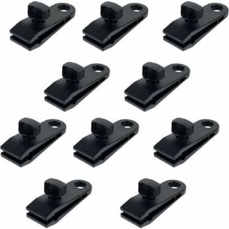 10 Pcs Plastic Tent Clips Tarp Clips Multi-Function Secure Nylon Tent Clamps Tarp Clips for Camping, Tarps, Caravan, Garden Shade Cloth (1/5)