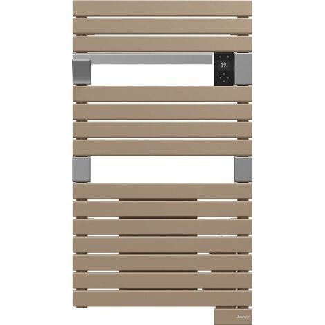 Sauter – Sèche-serviettes électrique soufflant 1500W – Soufflerie 1000W pour montée rapide – Inertie fluide – Dimensions h99.5 x l55 cm – Acier cappuccino (1/3)