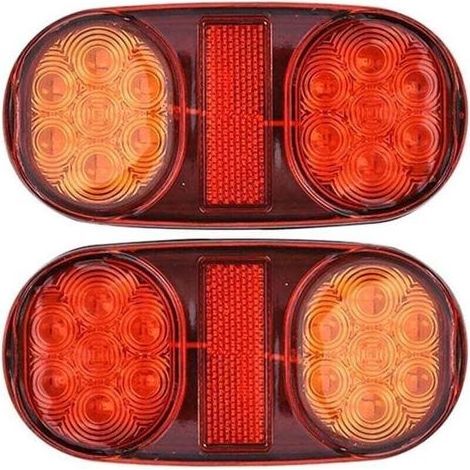 FENOPLASTICAFeux de Remorque LED 12V, XU,2pcs Feu Arriere pour Remorque LED Etanche, produit de haute qualité, longue durée de vie, économe en énergie, sans UV, conforme à CE/RoHS - KZQ (1/4)