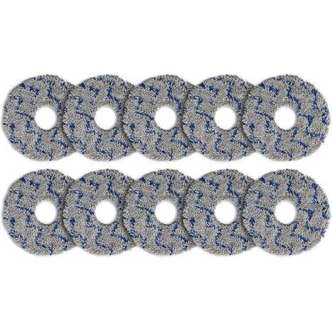Lot de 10 lingettes lavables pour ECOVACS DEEBOT X5 OMNI/ N30 Pro Omni/ T30 Pro Max/T30 Pro Omni/T30S/ T30S Combo/X2 Omni X2 P (1/5)