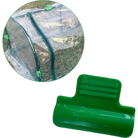 Pinces de serre pour plantes, support de tuteurs de jardin, anneau de fixation pour filet en plastique, cadre de fixation pour filet d'ombrage, barre de fixation (1/5)