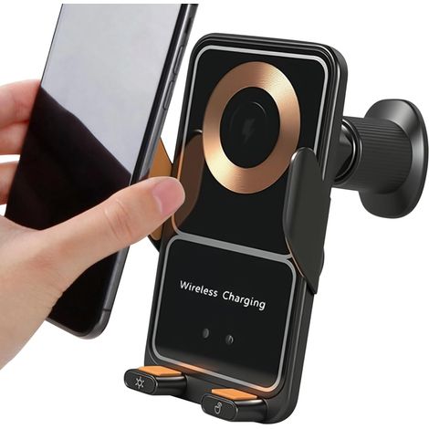 Chargeur de Voiture sans Fil Support Téléphone Chargeur Rotation 360° (1/5)