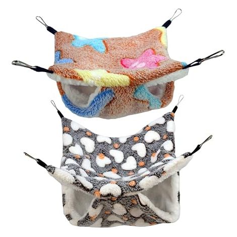Couchages pour petits animaux nids pour hamsters, maisons,cachettes, grottes, cages pour cochons d'Inde, abris pour petits animaux, hamacs pour cochons d'Inde。 (1/2)