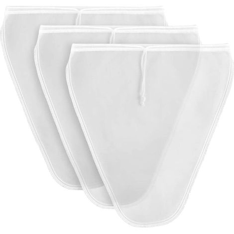 de 3 sacs filtrants pour lait de noix en tissu à mailles (1/4)