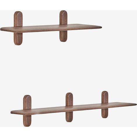 Set di 2 mensole da parete in legno Veleta SKLUM (1/5)