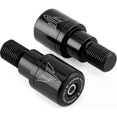 Aplicable para manillar de motocicleta YAMAHA MT07 MT09, tapas deslizantes para manillar, MT10 MT 125 FZ 07 09 TDM 850 XSR 700 900 XJ6 FZ1 FZR 250 600 (negro) (1/5)