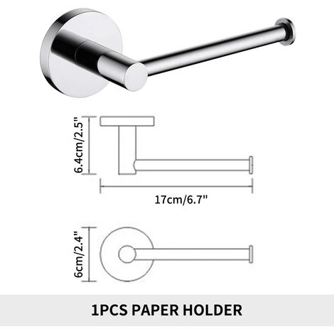 Porte-papier toilette A1 CH noir mat avec support pour téléphone, fixation murale, accessoire de salle de bain en acier inoxydable brossé doré. (1/5)