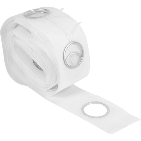 Ruban à œillets pour rideaux de 5 m, 40 anneaux, accessoires de couture, rideaux argentés (1/5)