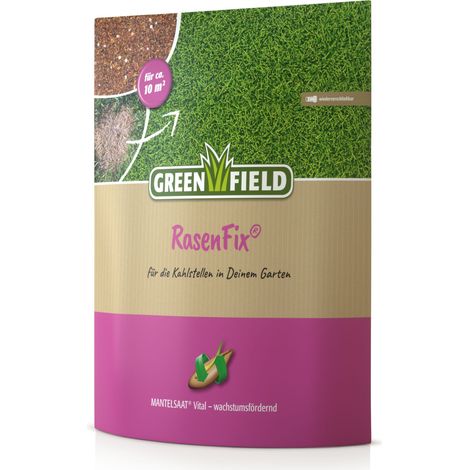 Greenfield Rasen Fix Mantelsaat Vital 1,5 kg Rasensamen Rasendoktor Rasenhilfe (1/2)