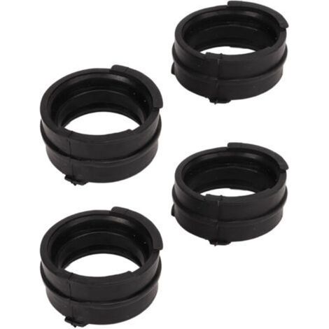 [Kit Joints de Carburateurs] 4 Joints en Caoutchouc Noir pour Honda VTR250 VT250 MC20 VT250F VTZ250 Magna, Pièce Remplacement Intake Manifold Boots