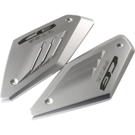 Adatto per protezioni laterali del telaio della moto e protezioni del tubo di aspirazione dell'aria, argento brillante, compatibile con i modelli CB650R 2019, 2020 e 2021. (1/3)
