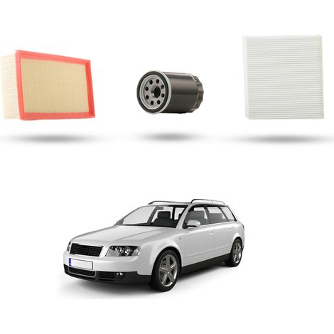 Kit Tagliando 3 filtri compatibile con Audi A4 (B6,B7) 1.8 20v turbo 140kw dal 2002 al 2004 (1/5)