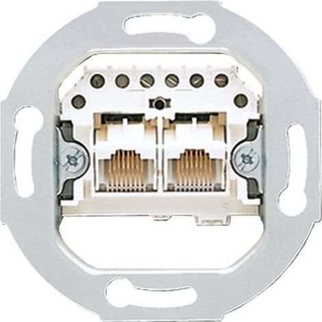 Jung UAE 2X8 UPO Presa RJ45 grigia 2 porte