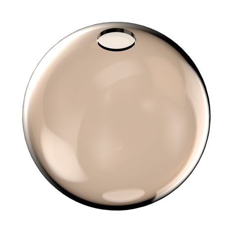 Rosone Contemporaneo Rubber Metallo Ambra Piccolo