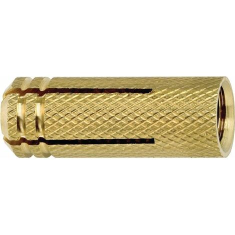Tappo ad espansione ME in ottone con filettatura M4 Ø5x16mm per materiali solidi (scatola da 100 unità) (1/5)