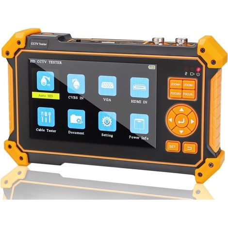 Testeur de vidéosurveillance prenant en charge la caméra IP Testeur De Caméra De Vidéosurveillance Avec Écran TFT-LCD De 5 Pouces, Support De Moniteur 4K 8MP CVI TVI AHD SDI CVBS, Testeur De Caméra An (1/5)