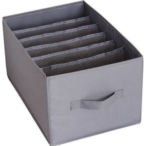 Organiseur de tiroir, 36 x 25 x 20 cm, 7 compartiments, pliable, pour séparer les petits objets à la maison.-AquaForge (1/5)