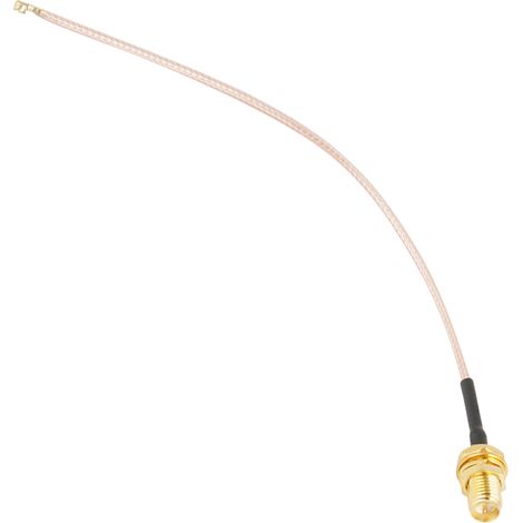 Packung mit 5 RPSMA-Buchsen auf U.Fl IPX/IPEX-Steckverbinder für koaxiale HF-Antennen, 50 Ω, 15 cm (1/5)