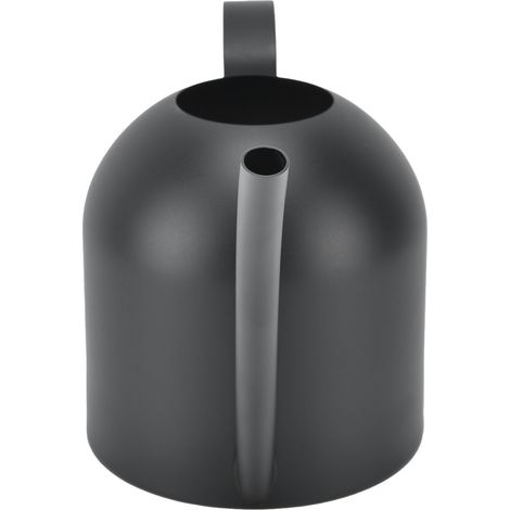Arrosoir de jardin en acier inoxydable noir pour plantes en pot, avec long bec verseur, 500 ml (1/5)