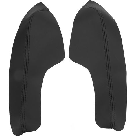 Paire de housses noires pour accoudoirs de portières avant, pièces détachées intérieures pour Honda Civic 2016-2021 (1/5)