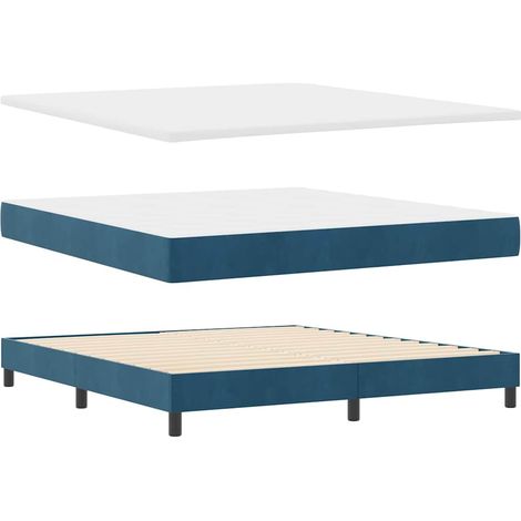 Cama con Somier y Colchón Gris Oscuro 80x200 cm Terciopelo vidaXL