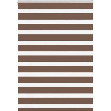 4014341 Store zèbre marron 110x150cm largeur du tissu 105,9cm polyester (1/5)