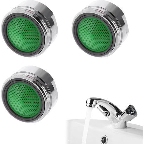 3-Piece Faucet Aerator, Water Filter, Copper, M24, Kitchen, Bathroom (1/5)