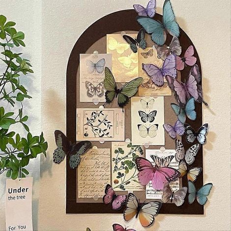 Tableau de collage papillon P o Décoration de bureau pour anniversaire A (1/5)