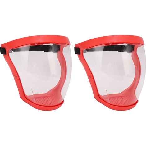 Wiederverwendbare, staubdichte Gesichtsmasken mit Gummiband und Filtern, erhältlich in den Farben transparent, rot und weiß, für Kinder. (1/5)