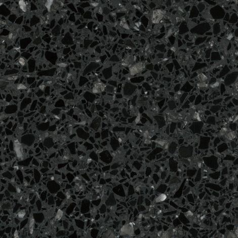 Véritable Carreau Terrazzo fond gris foncé inclusions noir et gris foncé Blawhi 60x60 cm boîte de 0.72m2 Satiné - Gioia Materia (1/4)