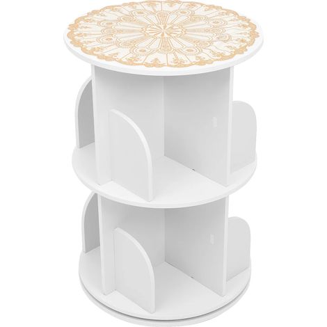Étagère, design à 2 niveaux, 8 compartiments, capacité de charge de 60 kg, panneaux en PVC, style moderne (1/5)