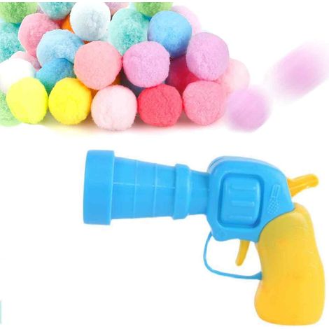 Pistolet balles pour chat, lanceur peluches interactif, jouet chats adultes d’intérieur