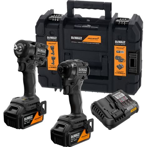 DeWalt DCK2224MP2T-QW Kit XR 18V McLaren atornillador impacto + llave impacto 1/2&quot 406Nm 2x5Ah (1/3)