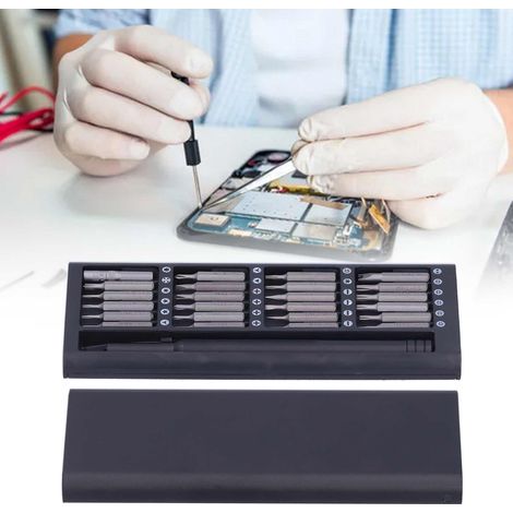 Coffret de tournevis multifonctionnel 25 en 1 avec embouts et boîte de rangement (1/5)