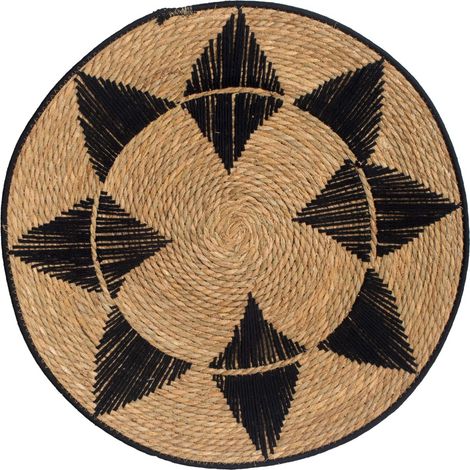 Ornamento da parete con palme naturali e alghe marine per la decorazione del giardino, stile Boho, pittura decorativa per interni