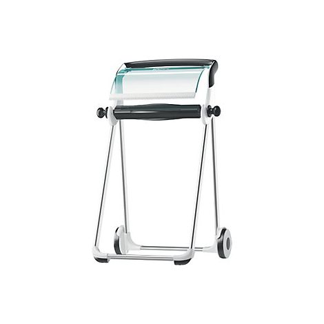 Soporte para rollos de limpieza TORK Performance W1, 1 rollo, blanco, turquesa (1/5)